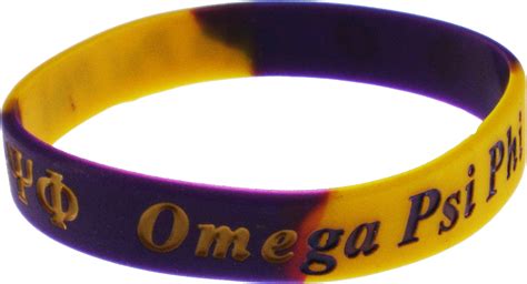 omega psi phi silicone bracelets.